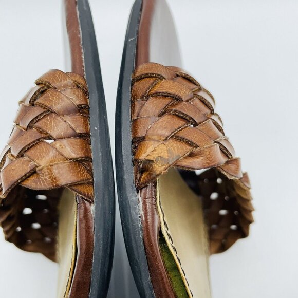 Life Stride Womens Sandal Size 10 M Brown Skip Woven Soft System Slip On Shoes - Picture 13 of 13